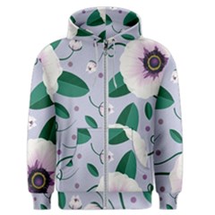 Flowers Petals Blossom Flora Men s Zipper Hoodie by Apenda