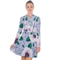 Flowers Petals Blossom Flora Long Sleeve Panel Dress View1