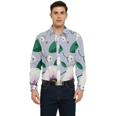 Flowers Petals Blossom Flora Men s Long Sleeve Shirt by Apenda