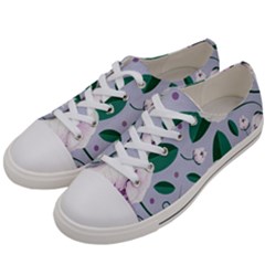 Flowers Petals Blossom Flora Women s Low Top Canvas Sneakers by Apenda