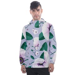 Flowers Petals Blossom Flora Men s Front Pocket Pullover Windbreaker