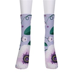 Flowers Petals Blossom Flora Crew Socks by Apenda