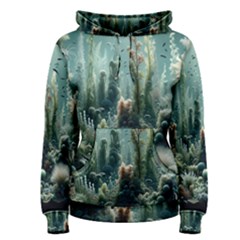 Underwater Coral Life Women s Pullover Hoodie by Apenda