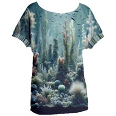 Underwater Coral Life Women s Oversized T-shirt by Apenda