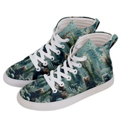 Underwater Coral Life Men s Hi-top Skate Sneakers by Apenda