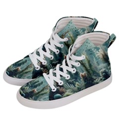 Underwater Coral Life Women s Hi-top Skate Sneakers by Apenda