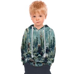 Underwater Coral Life Kids  Overhead Hoodie