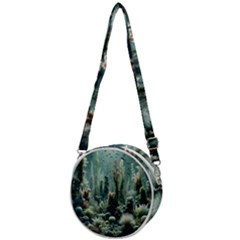 Underwater Coral Life Crossbody Circle Bag by Apenda