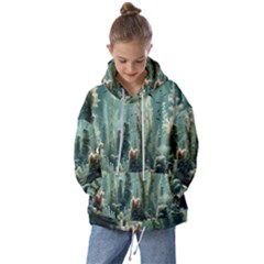 Underwater Coral Life Kids  Oversized Hoodie