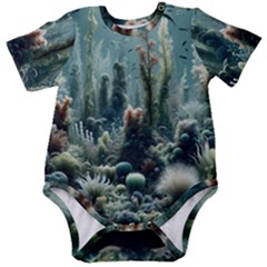 Underwater Coral Life Baby Short Sleeve Bodysuit