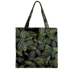 Leaves Foliage Botany Plant Zipper Grocery Tote Bag