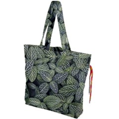 Leaves Foliage Botany Plant Drawstring Tote Bag