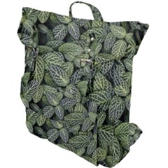 Leaves Foliage Botany Plant Buckle Up Backpack by Maspions