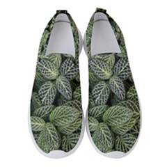 Leaves Foliage Botany Plant Women s Slip On Sneakers