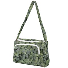 Leaves Foliage Botany Plant Front Pocket Crossbody Bag