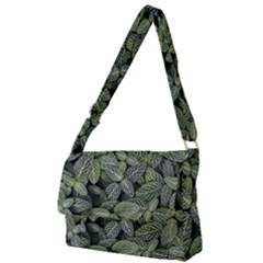 Leaves Foliage Botany Plant Full Print Messenger Bag (l)