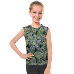 Leaves Foliage Botany Plant Kids  Mesh Tank Top