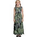 Leaves Foliage Botany Plant Kids  Satin Sleeveless Maxi Dress View1