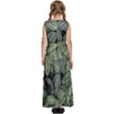 Leaves Foliage Botany Plant Kids  Satin Sleeveless Maxi Dress View4