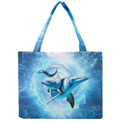 Dolphin Blue Sea Fantasy Mini Tote Bag