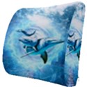 Dolphin Blue Sea Fantasy Seat Cushion View3