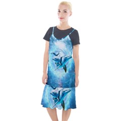 Dolphin Blue Sea Fantasy Camis Fishtail Dress