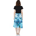 Dolphin Blue Sea Fantasy Frill Hi Low Chiffon Skirt View2