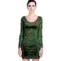 Grass Nature Meadow Long Sleeve Bodycon Dress View1