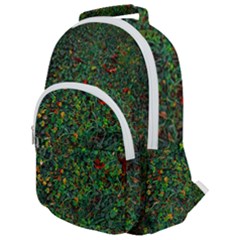 Grass Nature Meadow Rounded Multi Pocket Backpack