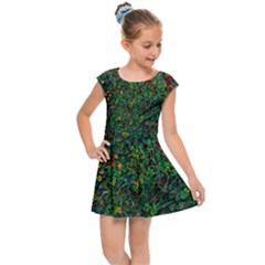 Grass Nature Meadow Kids  Cap Sleeve Dress