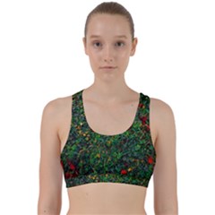 Grass Nature Meadow Back Weave Sports Bra