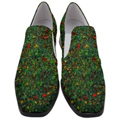 Grass Nature Meadow Women Slip On Heel Loafers