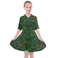 Grass Nature Meadow Kids  All Frills Chiffon Dress