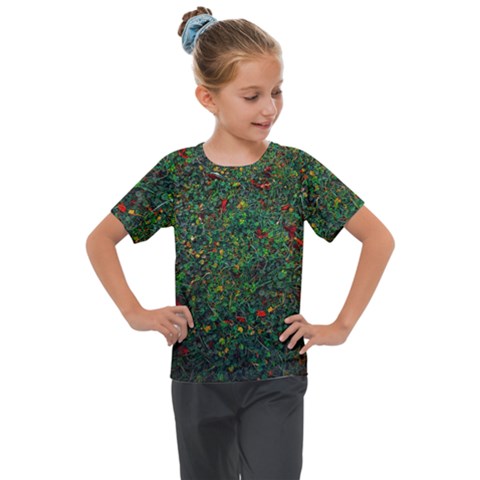 Grass Nature Meadow Kids  Mesh Piece T-shirt by Hannah976