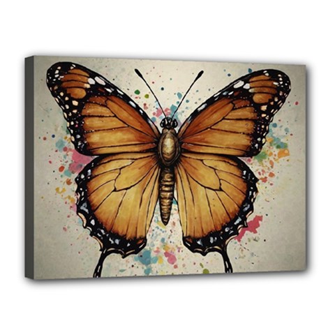 Butterflies of motivation Canvas 16  x 12  (Stretched)