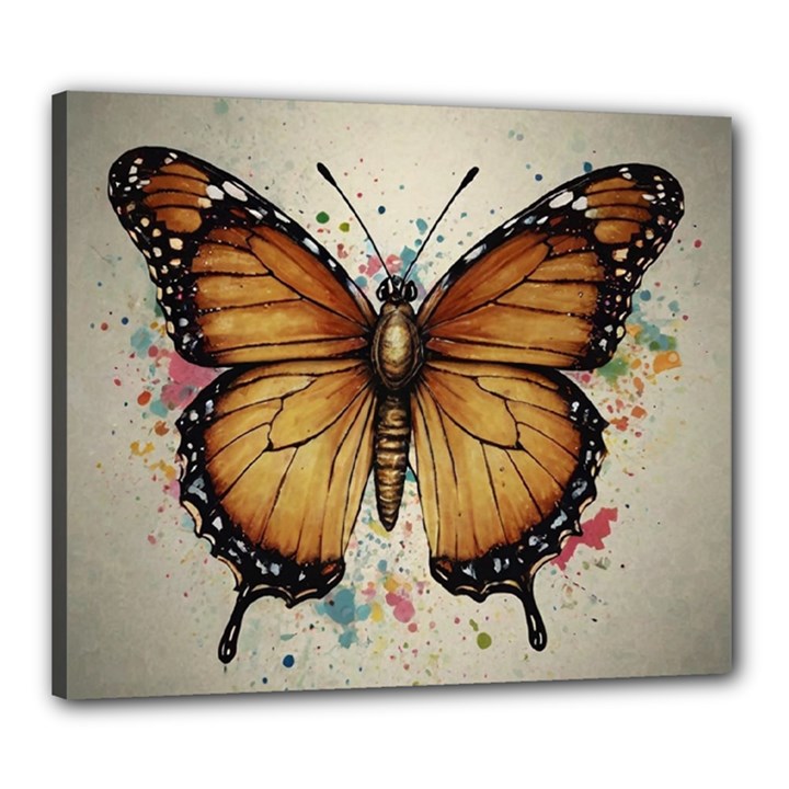 Butterflies of motivation Canvas 24  x 20  (Stretched)