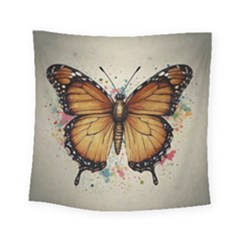 Butterflies of motivation Square Tapestry (Small)