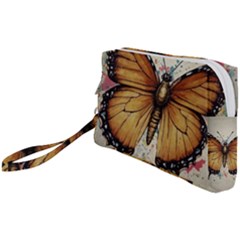 Butterflies of motivation Wristlet Pouch Bag (Small)