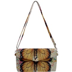 Butterflies Of Motivation Removable Strap Clutch Bag by customfabrics