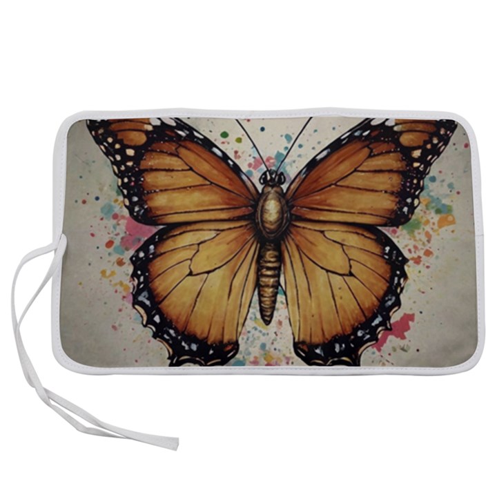 Butterflies of motivation Pen Storage Case (L)