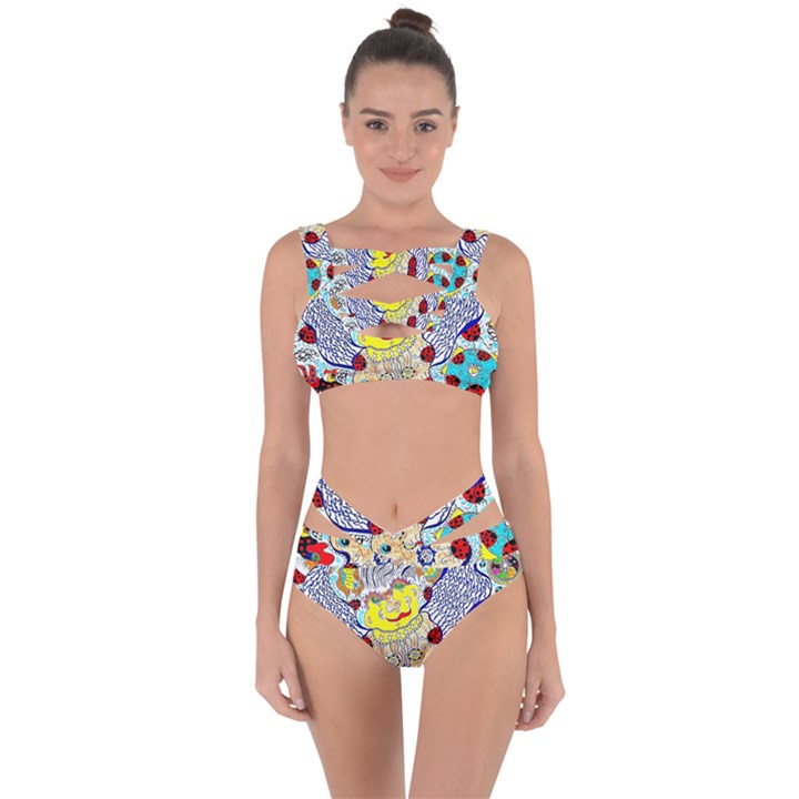 Supersonic ladybug angel power Bandaged Up Bikini Set 