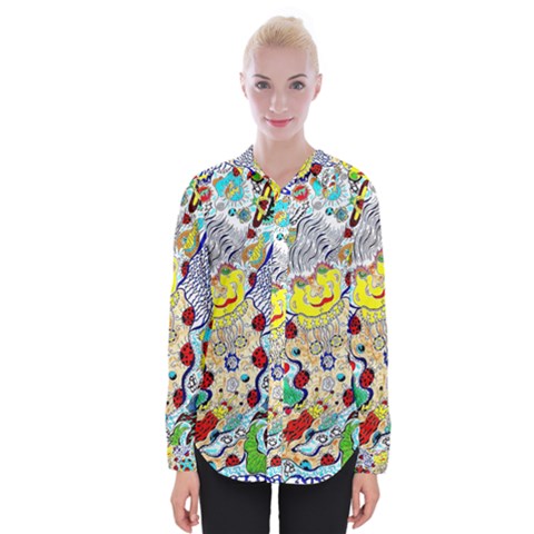 Supersonic Ladybug Angel Power Womens Long Sleeve Shirt by chellerayartisans