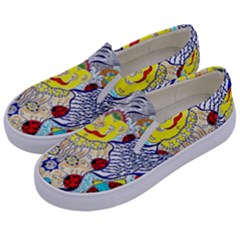 Supersonic Ladybug Angel Power Kids  Canvas Slip Ons by chellerayartisans