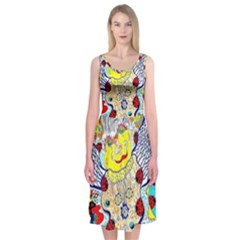 Supersonic Ladybug Angel Power Midi Sleeveless Dress