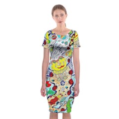 Supersonic Ladybug Angel Power Classic Short Sleeve Midi Dress