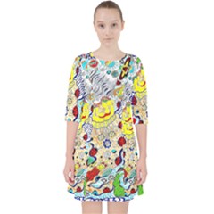 Supersonic Ladybug Angel Power Quarter Sleeve Pocket Dress