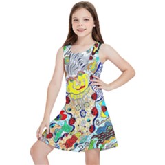 Supersonic Ladybug Angel Power Kids  Lightweight Sleeveless Dress by chellerayartisans