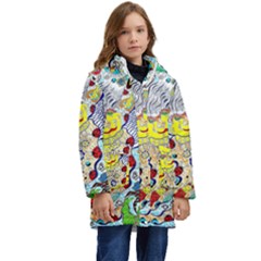 Supersonic Ladybug Angel Power Kids  Hooded Longline Puffer Jacket