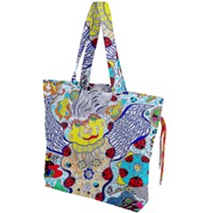 Supersonic Ladybug Angel Power Drawstring Tote Bag