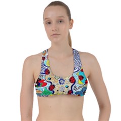 Supersonic Ladybug Angel Power Criss Cross Racerback Sports Bra